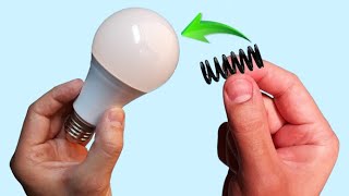 Take a Common Spring and Fix All the LED Lamps in Your Home How to Fix or Repair LED Bulbs Easily [upl. by Jenda]