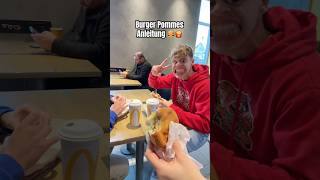 Burger Pommes Anleitung 🍟🍔 shorts lukasbs burgerpommes [upl. by Anomas]