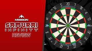 A NEW DARTBOARD Mission Samurai Infinity Dartboard Review [upl. by Nnarefinnej]