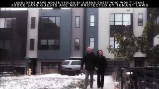 Landlords Have House Stolen By Airbnb Guest Who Won’t Leave Judge Says They Aren’t Tenants [upl. by Ollayos]