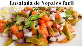 Receta De Ensalada De Nopales 🔥  Como Hacer Ensalada De Nopales Receta 😋  Nopales A La Mexicana 🇲🇽 [upl. by Aihsened298]