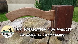 DIY Fabrication dun maillet en noyer et palissandre [upl. by Fannie]