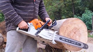 Stihl MS 500i RS 325 9 Pin vs C85 7 Pin bonus Solo 665  65cc with Stihl PS [upl. by Koss]