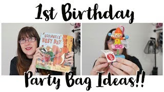 Whats in Elians Party Bags  1st Birthday Party Bag Ideas [upl. by Volkan339]