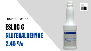 ESLOCG Glutaraldehyde Solution 245  cidex  How to use it [upl. by Carberry975]