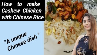 How to make cashew chickenChinese food recipecouple cooking together [upl. by Ahtenak205]