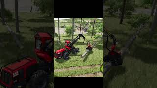 Cutting a Tree in Farming SImulator 25 [upl. by Isoj]