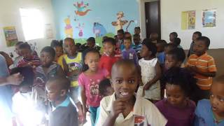 Children singing songs at Sizamile crèche Kayamandi 2 [upl. by Emlynn]