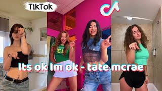 Its ok Im ok  tate mcrae Dances TikTok Compilation August 2024 challenge dance [upl. by Ealasaid]