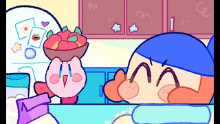 Kirby Animation kirby and bandanna waddle dee make apple pie [upl. by Ojoj474]