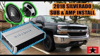 2018 Silverado Subwoofer amp Amp Complete install [upl. by Nawak]