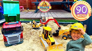 Funny Toddler Moments Learning Construction with Bruder Toys The Best Funny Bruder Moments [upl. by Anaujit]