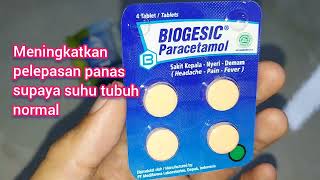 Biogesic  Tablet Antipiretik analgesik  Parasetamol 500 mg  Menurunkan demam Panas  Sakit Kepala [upl. by Beore33]