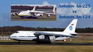 Antonov An225 vs An124 [upl. by Eiten49]