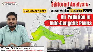 Air Pollution in IndoGangetic Plains  EAampAW27  MrGuna Mathivanan [upl. by Badr]