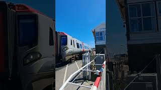 Chester to Llandudno train at Deganwy level crossing [upl. by Aleck]