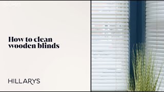 How to clean Wooden blinds [upl. by Jessey]