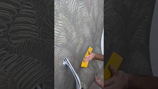 How to quickly and easily paste wallpaper on the wall wallpaper wallpapering [upl. by Andel]