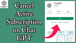 How to Cancel Your Existing Subscription on ChatGPT 2024 [upl. by Sweatt]