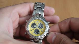 Accurist 3s10 yellow dial [upl. by Ahseniuq]