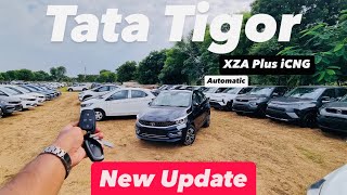 2024 New Tata Tigor XZA Plus iCNG ⛽️AMT Review [upl. by Bradman48]