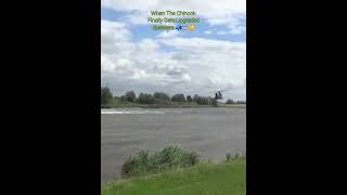 Upgraded Chinook Helicopter Chasing a Boat [upl. by Convery590]