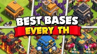 New Best Bases for Every Town Hall Level Clash of Clans [upl. by Warwick]