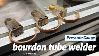 Pressure Gauge Bourdon Tube Welding Machine [upl. by Ambler]