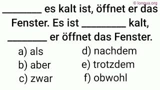 Grammatik Mix Übungen Prüfung Bausteine A1A2 B1B2 obwohl trotzdem wenn man als wenn ob [upl. by Leirea140]