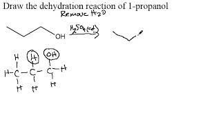 1 propanol dehydration [upl. by Retrak]