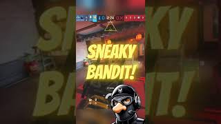 The SNEAKY Bandit Wins The Round rainbowsixsiege xbox [upl. by Mosra]