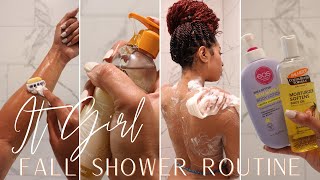 IT GIRL FALL SHOWERBODY CARE ROUTINE 2023  FEMININE HYGIENE  SMELL AMAZING ALL DAY LONG [upl. by Nonnerb]