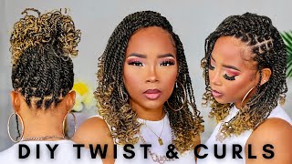 Kinky Twist With Marley Hair  Karrill DaDiva [upl. by Halimak850]