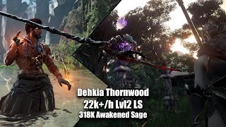 BDO Dehkia Thornwood 22000h  318AP Awakened Sage [upl. by Assirec853]