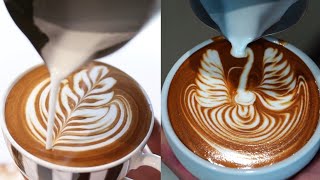 Amazing Cappuccino Latte Art Skills 2019 ❤️ [upl. by Anelrad745]