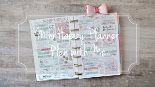 Mini Happy Planner  Plan with Me  BEaYOUtiful Planning [upl. by Yllen]