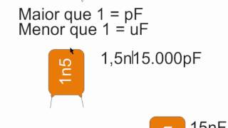 Leitura de Capacitores Poliester [upl. by Rog]