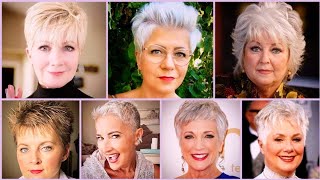 80  Best Short Hairstyles And Haircuts Ideas For Women Over 70  Classic Pixie Spiky Haircuts [upl. by Selie]