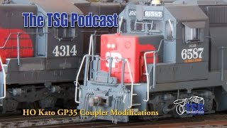 HO Scale Kato GP35 Coupler Mounting Modifications 1116 Podcast [upl. by Hartmann592]