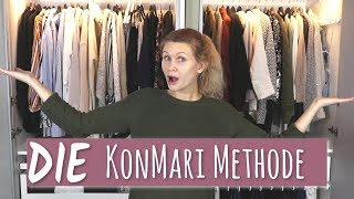 KONMARI METHODE  Kleiderschrank ausmisten und neu organisieren  Marie Kondo [upl. by Ladnek]