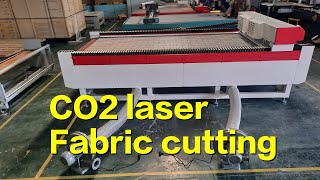 1630 CO2 laser machine for fabric cutting [upl. by Aekahs201]