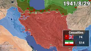 AngloSoviet invasion of Persia in 1 minute [upl. by Swanson205]