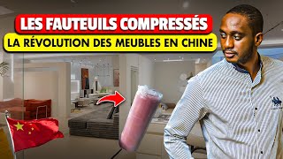 Des Fauteuils Chinois Compressés qui tiennent dans un sac à dos Visite de l’usine [upl. by Atinauq949]