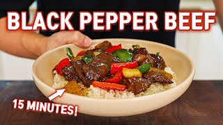 The Easiest Beef Stir Fry You Can Eat Everyday l Black Pepper Beef in 15 Minutes [upl. by Blackman]