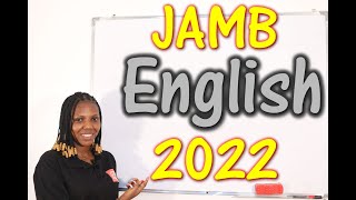 JAMB CBT English 2022 Past Questions 1  22 [upl. by Dyane]