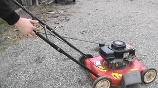 First Start Spring 2017 Yard Machine Mower [upl. by Aowda]