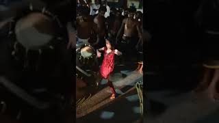 chende dance pili dance by girl for Chende beats ಚಂಡೆ ವಾದ್ಯ Credits Sampaje Vikranth manglore [upl. by Kho]