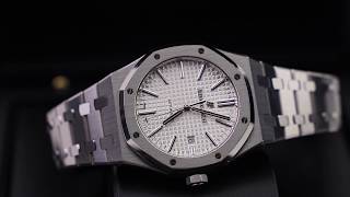 Audemars Piguet Royal Oak 15400ST Presentation Video [upl. by Noletta555]