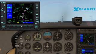 XPlane 11 Tutorial  How to load a flight plan using FMS file in default GPS 530 [upl. by Wood]