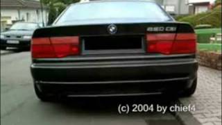 Extreme Sound BMW 850CSI revving [upl. by Dobrinsky]